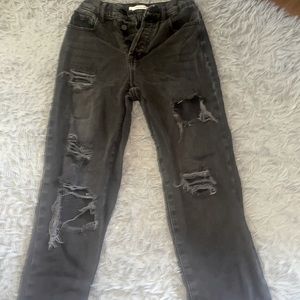 Pacsun black high rise ripped jeans. Size 22 for sale